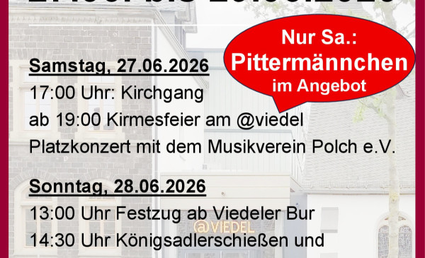 Viedeler Kirmes Sch&uuml;tzenfest 27. - 29.06.2026