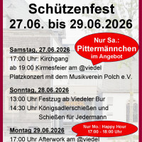 Viedeler Kirmes Sch&uuml;tzenfest 27. - 29.06.2026